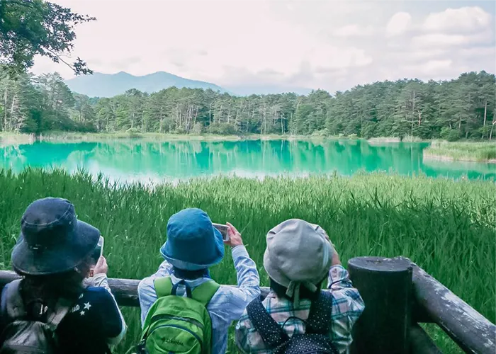 新緑の五色沼とトレイルウォーキング参加者のみなさま