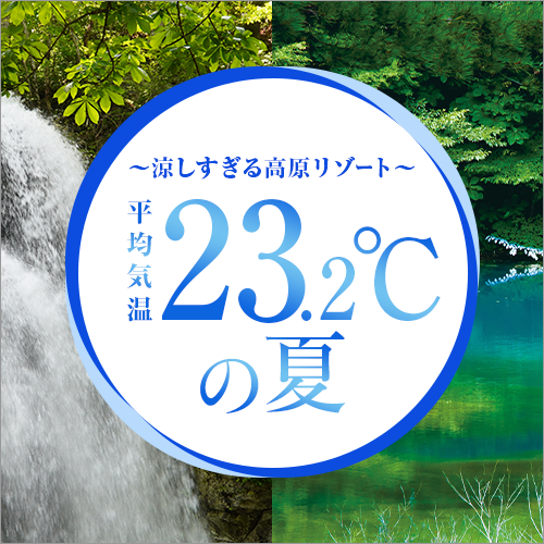 涼しすぎる高原リゾート 平均気温23.2℃の夏