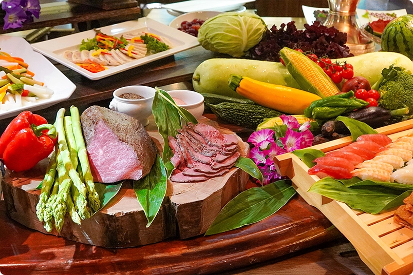 幅広いメニューで好きなものを好きなだけ