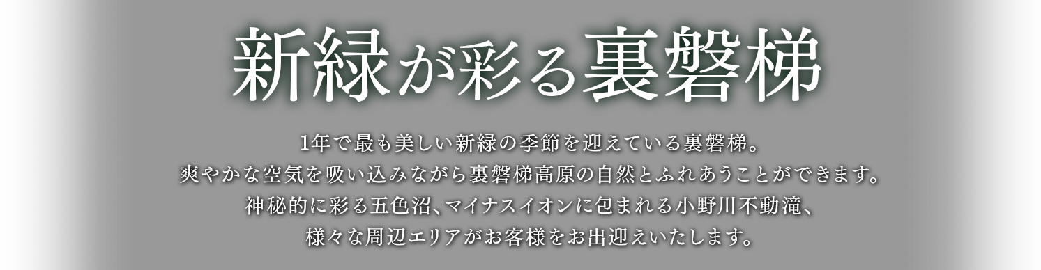 新緑が彩る裏磐梯～